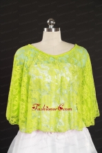 2014 Beading Lace Yellow Green Hot Sale Wraps JSA005-29FOR
