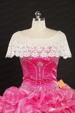 2014 Cheap Net Wedding Party Wrap in White JSA020FOR