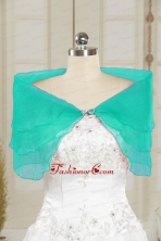 2014 Cheap Turquoise Open Front Shawls with Beading JSA025-9FOR