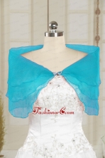 2014 Fall New Style Aqua Blue Shawls with Beading JSA025-10FOR