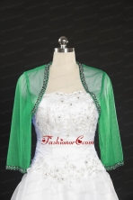 2014 Long Sleeves Turquiose Wraps with Beading JSA014-22FOR