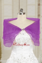 2014 Open Front Beading New Style Shawls in Purple JSA025-19FOR