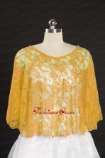 2014 Spring Beading Lace Gold Wraps for Fall JSA005-5FOR