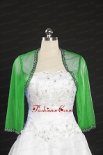 2014 Spring Long Sleeves Green Wraps with Beading JSA014-21FOR