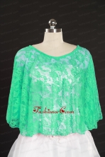 2014 Turquoise Lace Hot Sale Wraps with Beading JSA005-26FOR