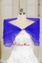 2014 Winter Beautiful Blue Shawls with Beading  JSA025-16FOR