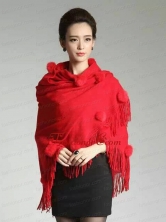 2015 Perfect Red Wraps with Knitted Fabric ACCWRP029FOR