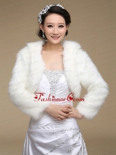 2015 White Rabbit Fur Shawls with Long Sleeves ACCWRP014FOR