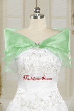 Affordable Organza Beading Shawls for Wedding JSA001-18FOR