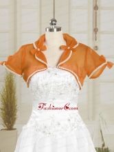 Beautiful Red Wedding Party Organza Shawls in Orange JSA004-3FOR