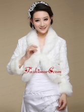Brand New Long Sleeves Faux Fur Wraps for 2015 ACCWRP021FOR