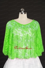 Green Beading Lace Hot Sale Wraps for 2014 JSA005-28FOR