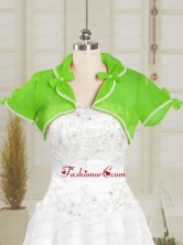 Green Wedding Party Beading Shawls with Open Front JSA004-7FOR