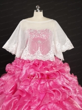 Lace Scoop Beading Organza Shawls for Spring JSA019FOR