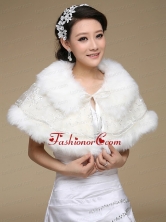 Most Popular Faux Fur 2015 Wraps with Lace ACCWRP037FOR
