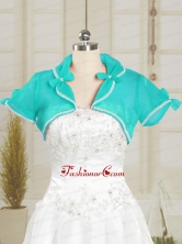 Organza Wedding Party Shawls in Aqua Blue JSA004-9FOR 