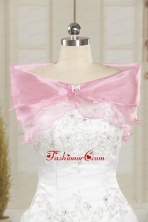 Pretty Beading Pink Wedding Party Shawls  for 2014 JSA003FOR