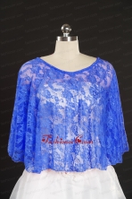 Royal Blue Beading Lace Hot Sale Wraps for 2014 JSA005-23FOR