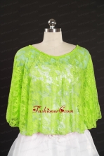 Spring Green Beading Lace Fall Wraps for 2014 JSA005-6FOR