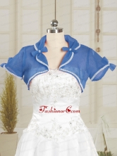 Teal Organza Shawls Wedding Party with Beading JSA004-14FOR 