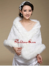 Top Selling Open Front Wraps in White ACCWRP017FOR