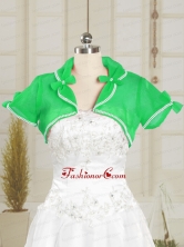 Turquoise Organza Wedding Party Discount Shawls with Beading JSA004-8FOR