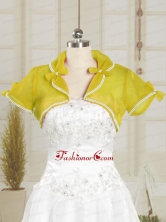 Yellow Cheap Wedding Party Shawls with Beading JSA004-5FOR