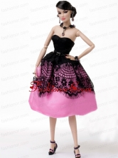 Apple Green Princess Dress With Pick-ups Made To Fit Quinceanera Doll Babidf334for