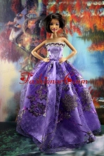 Appliques New Fashion Princess Pink Dress Gown For Quinceanera Doll Babidf199for