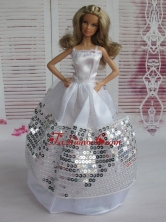 Ball Gown Party Clothes Sequins Quinceanera Doll Dress Babidf109for