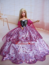 Beading Decorate Ball Gown Colorful Quinceanera Doll Dress Babidf106for