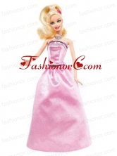 Beading Pink Princess Party Clothes Quinceanera Doll Dress Babidf012for