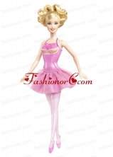 Beading Princess Mini-length Pink Quinceanera Doll Dress Babidf016for