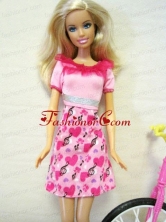 Beautiful Printing Short Colorful Quinceanera Doll Dress Babidf125for