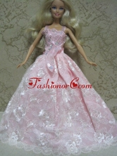 Embroidery Ball Gown Quinceanera Doll Dress Babidf131for