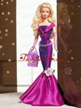 Fashion Handmade Mermaid Dress With Flower Made To Fit The Quinceanera Doll Babidf027for