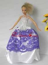 Free Shippment Quinceanera Doll Wedding Clothes Party Dresses Gown Babidf271for