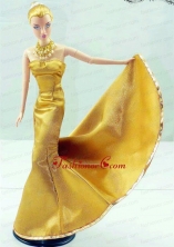 Gorgeous Gold Dress For Noble Quinceanera Babidf327for