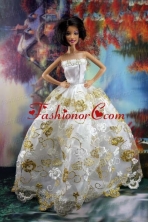 Lace Sweet White Princess Dress For Quinceanera Doll Dress Babidf193for