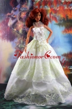 Lace And Hand Made Flowers To A-line Quinceanera Doll Dress Babidf196for