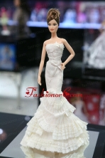 New Fashion Mermaid Dress With Ruffled Layers Gown For Quinceanera Doll Babidf026for