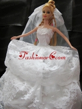 Romantic Wedding Dress With Lace Gown For Quinceanera Doll Babidf321for