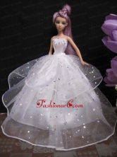 Romantic Wedding Gown With Sequins Dress For Noble Quinceanera Babidf318for