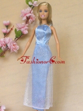 Simple Baby Blue Holiday Dress To Quinceanera Doll Babidf401for