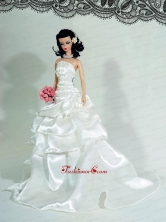 Sweet Party Dress With Ruffles And High Slit For Quinceanera Doll Babidf408for