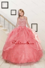Exquisite Flower Girl Dress with Beading for 2015 XFLGA27FOR