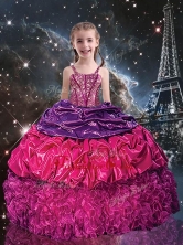 Gorgeous Ball Gown Straps Little Girl Pageant Dresses for 2016 LGDTA97002FOR