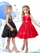 New Style Beaded Scoop Little Girl Pageant Dress in Knee Length THLG086FOR
