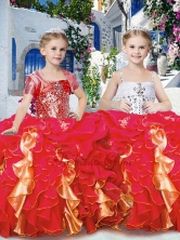 Perfect Ball Gown Little Girl Pageant Dresses with Beading and Ruffles PAG236FOR