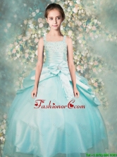 Popular Straps Beaded Mini Quinceanera Dresses in Aqua Blue LGFA9OG47FOR